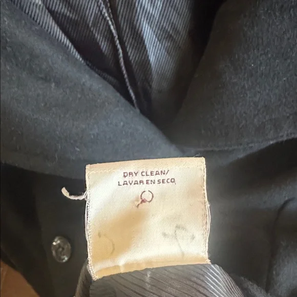 Covington Black Wool Outerwear Elegant Winter Peacoat Women’s Size Large Preppy - Picture 7 of 7